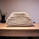 Bolso crochet crudo pequeño / Kaus Studio