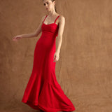 Vestido Milano Rojo / Taupe