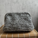 Bolso crochet color silver blanquecino / Kaus Studio