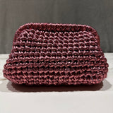 Bolso crochet color rosa / Kaus Studio