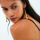 Dripping Earrings Gold / Mais X Frida